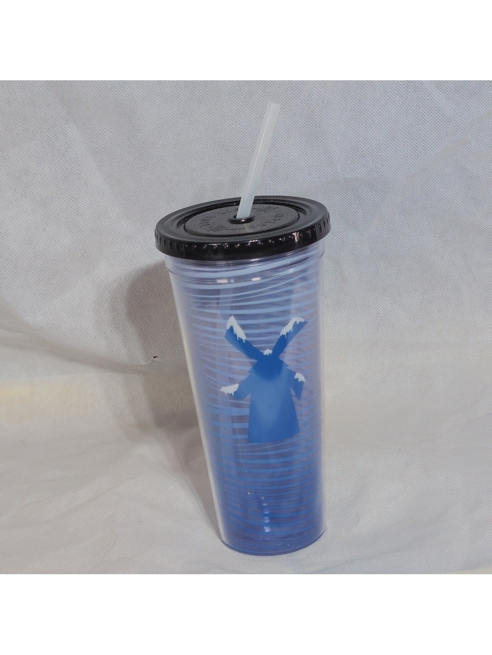 Dutch Bros Limited Edition Holiday Blue Tumbler with Straw